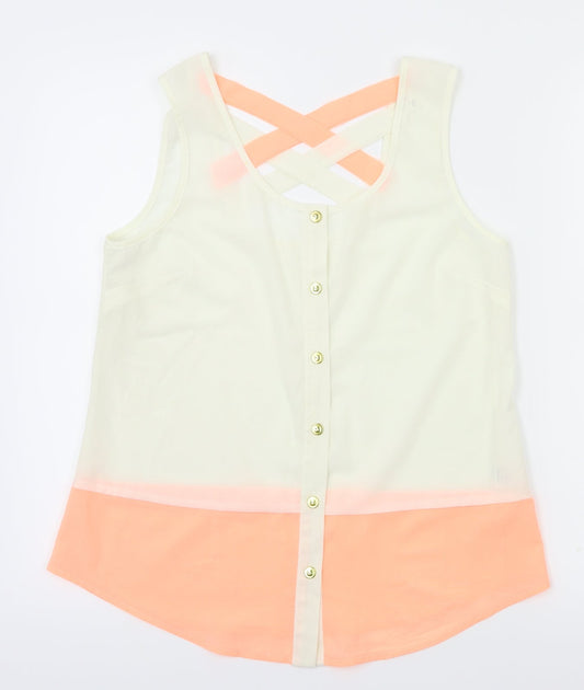 Womens UK Size S MINE Pink Basic Blouse