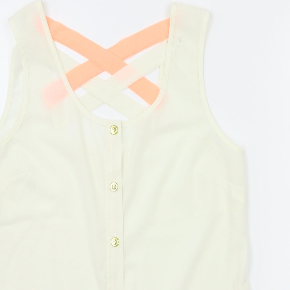 Womens UK Size S MINE Pink Basic Blouse