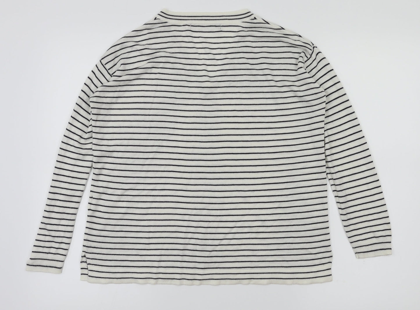 Womens UK Size S M&S White Basic T-Shirt