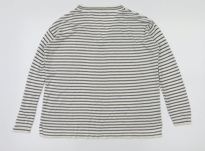 Womens UK Size S M&S White Basic T-Shirt
