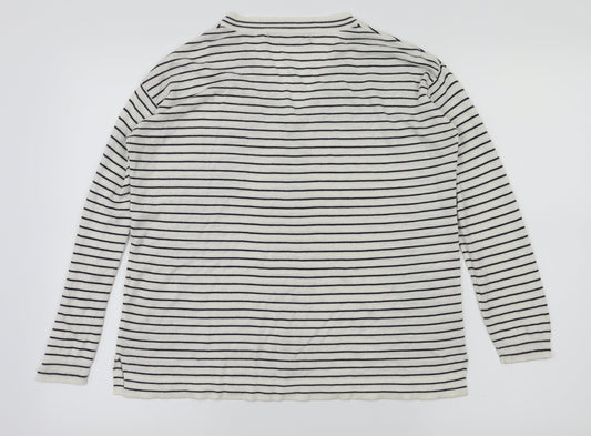 Womens UK Size S M&S White Basic T-Shirt