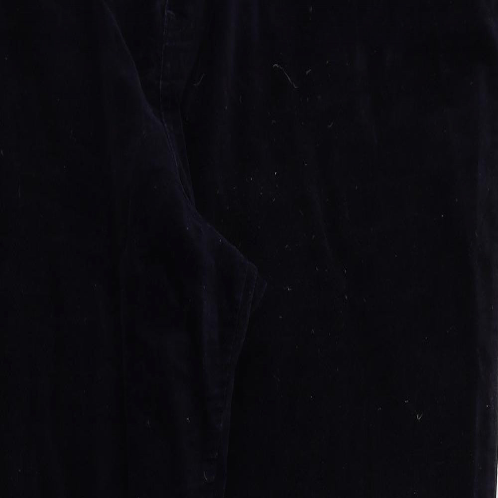 M&S Womens Blue Houndstooth  Trousers  Size 20 L28 in