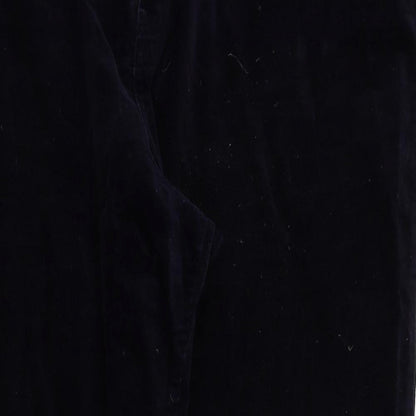 M&S Womens Blue Houndstooth  Trousers  Size 20 L28 in