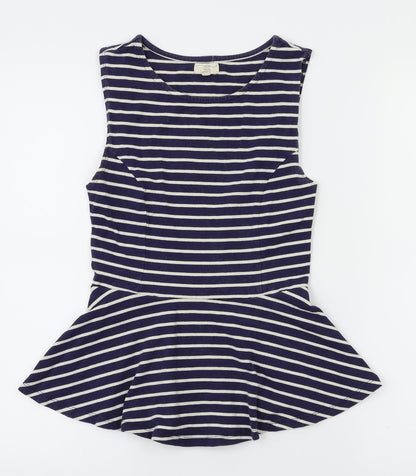 Womens UK Size 8 New Look Blue Basic T-Shirt