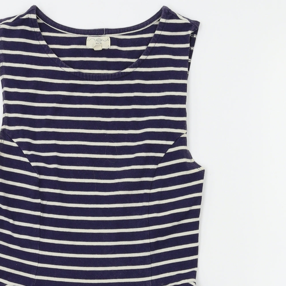Womens UK Size 8 New Look Blue Basic T-Shirt