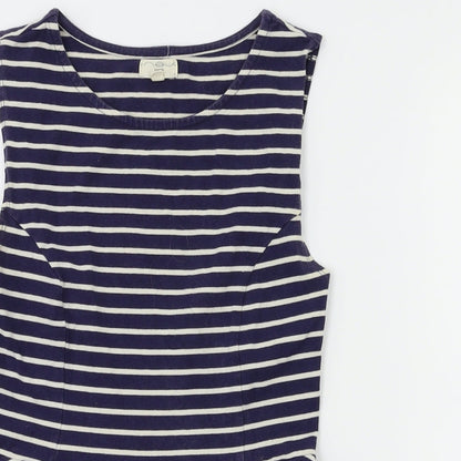 Womens UK Size 8 New Look Blue Basic T-Shirt