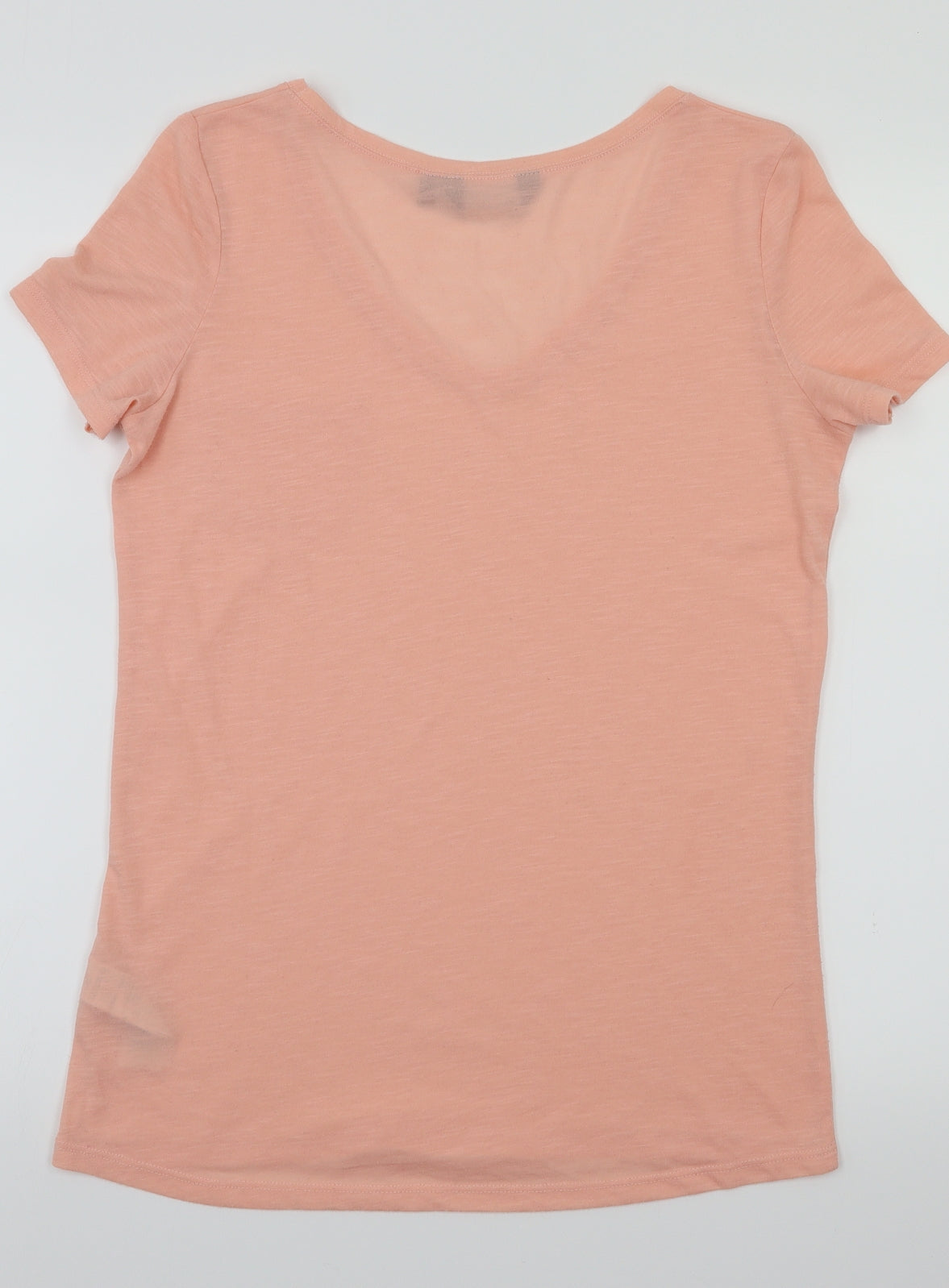 Womens UK Size 8 New Look Orange Basic T-Shirt