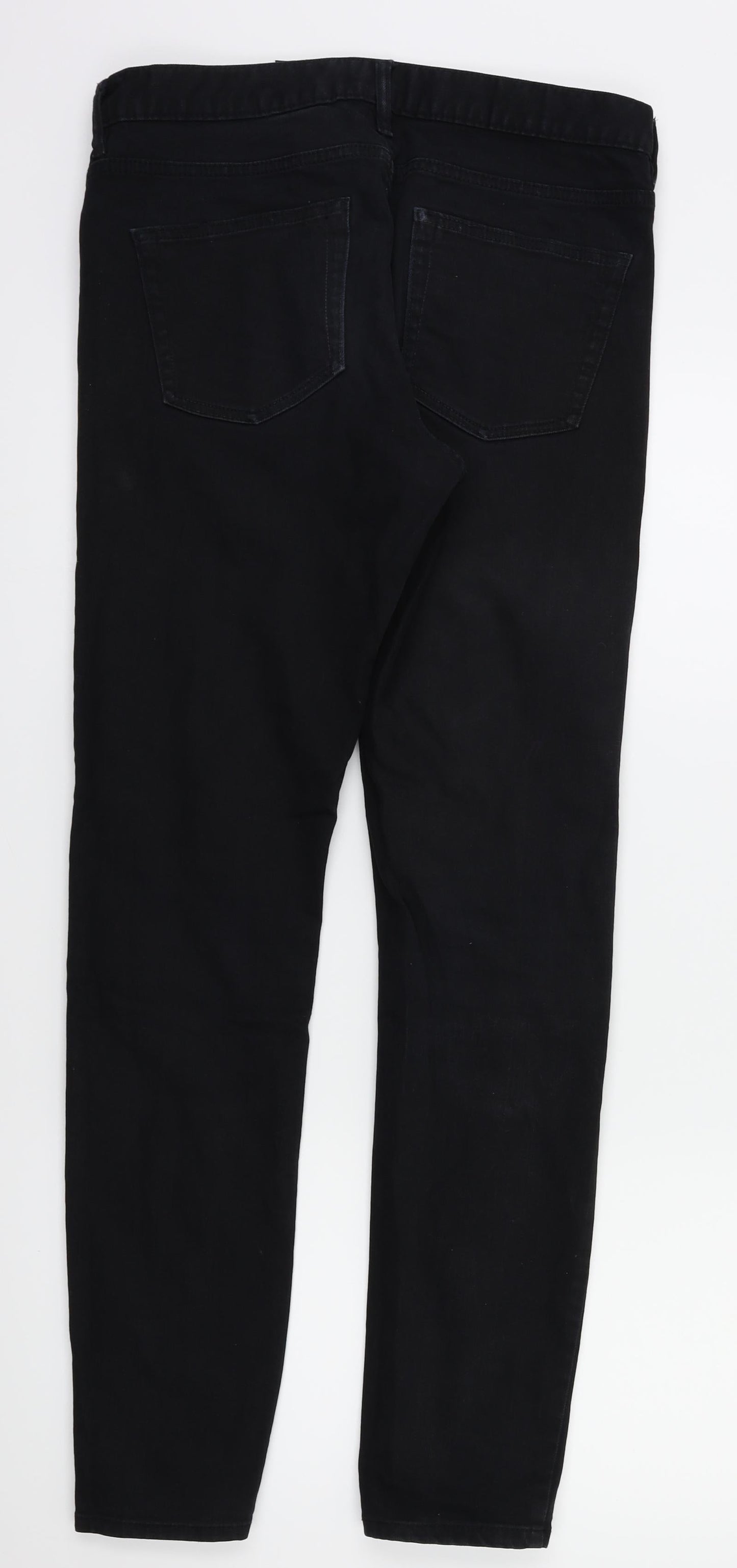 Womens UK Size 30 H&M Regular Fit Skinny Black Jeans