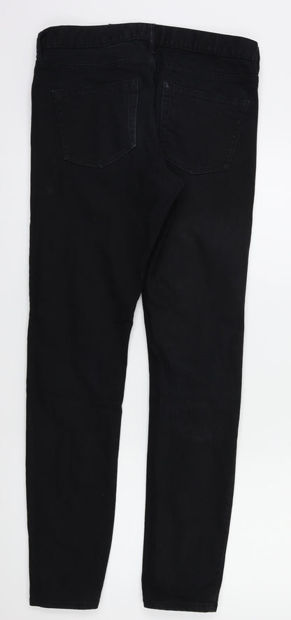 Womens UK Size 30 H&M Regular Fit Skinny Black Jeans