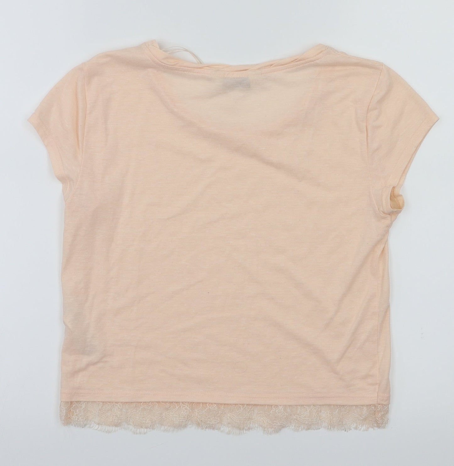 Miss Selfridge Womens Pink   Basic T-Shirt Size 8
