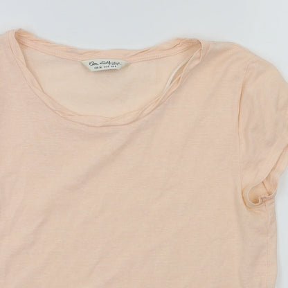 Miss Selfridge Womens Pink   Basic T-Shirt Size 8