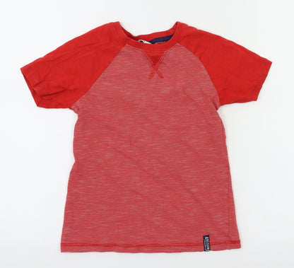 M&Co Boys Red   Basic T-Shirt Size 7-8 Years