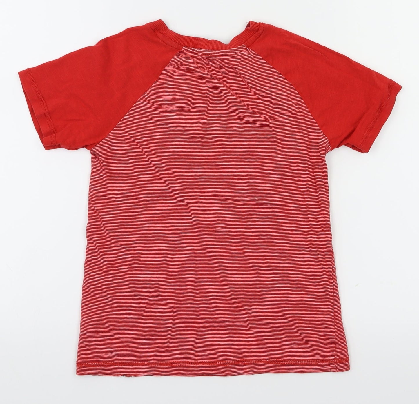 M&Co Boys Red   Basic T-Shirt Size 7-8 Years