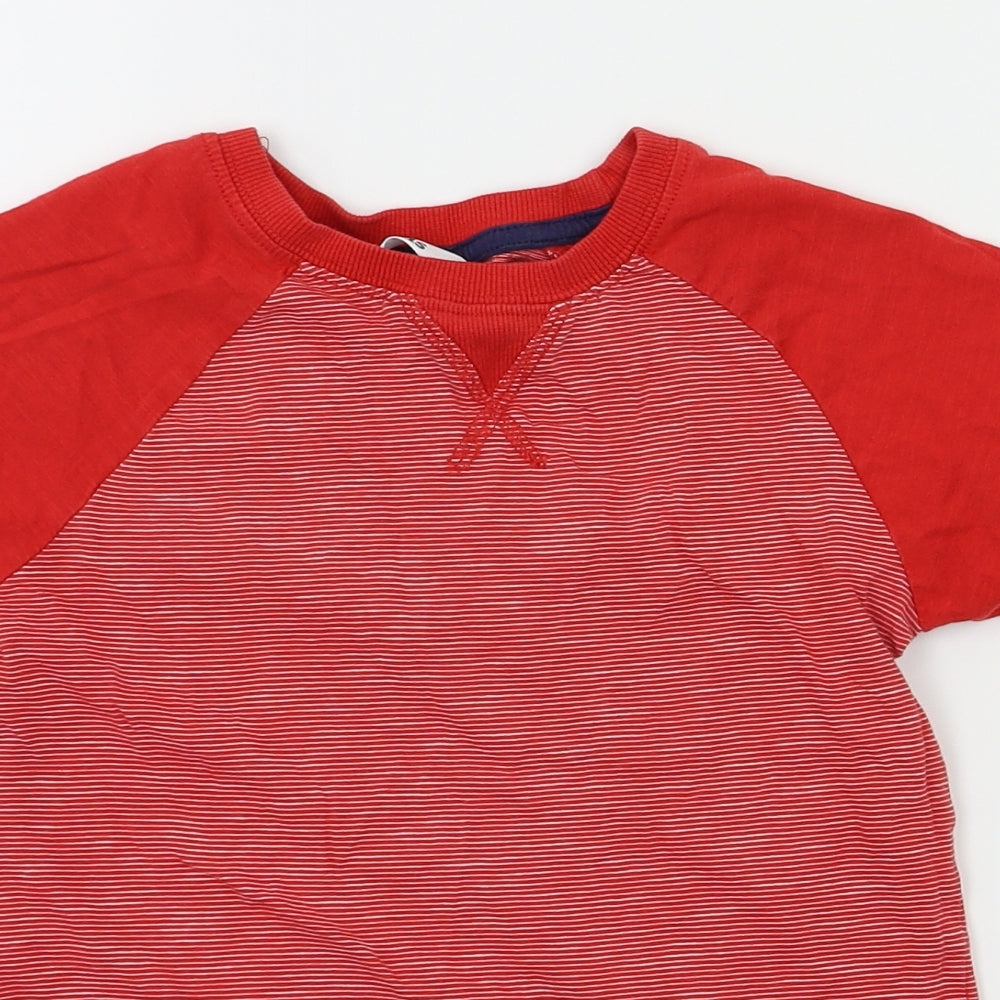 M&Co Boys Red   Basic T-Shirt Size 7-8 Years