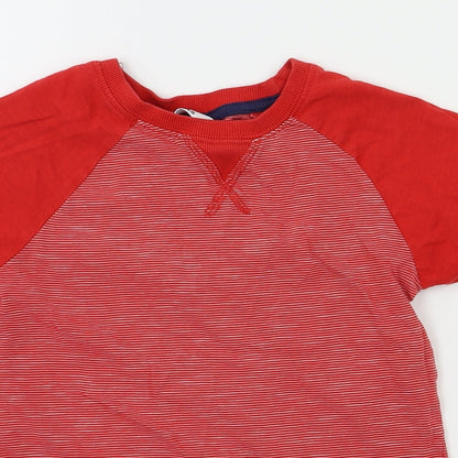 M&Co Boys Red   Basic T-Shirt Size 7-8 Years