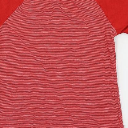 M&Co Boys Red   Basic T-Shirt Size 7-8 Years