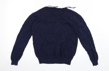 BHS Womens Blue  Knit Pullover Jumper Size 12  - Butterfly