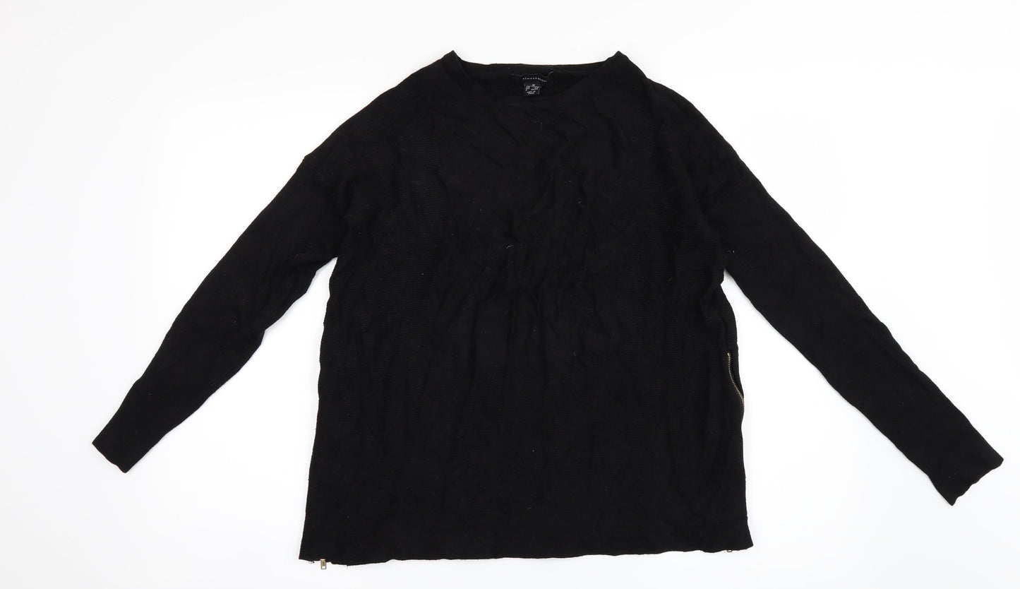 Atmosphere Womens Black  Knit Pullover Jumper Size 10