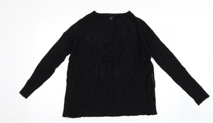 Atmosphere Womens Black  Knit Pullover Jumper Size 10