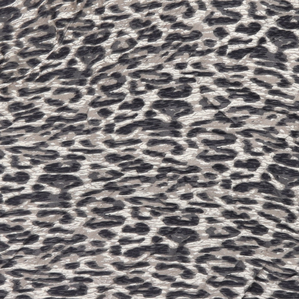 Bm Collection Womens Black Animal Print  Pullover Jumper Size XL
