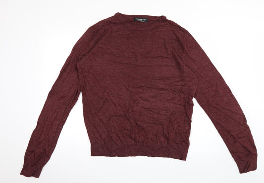 Cedar Wood State Mens Red  Knit Pullover Jumper Size L