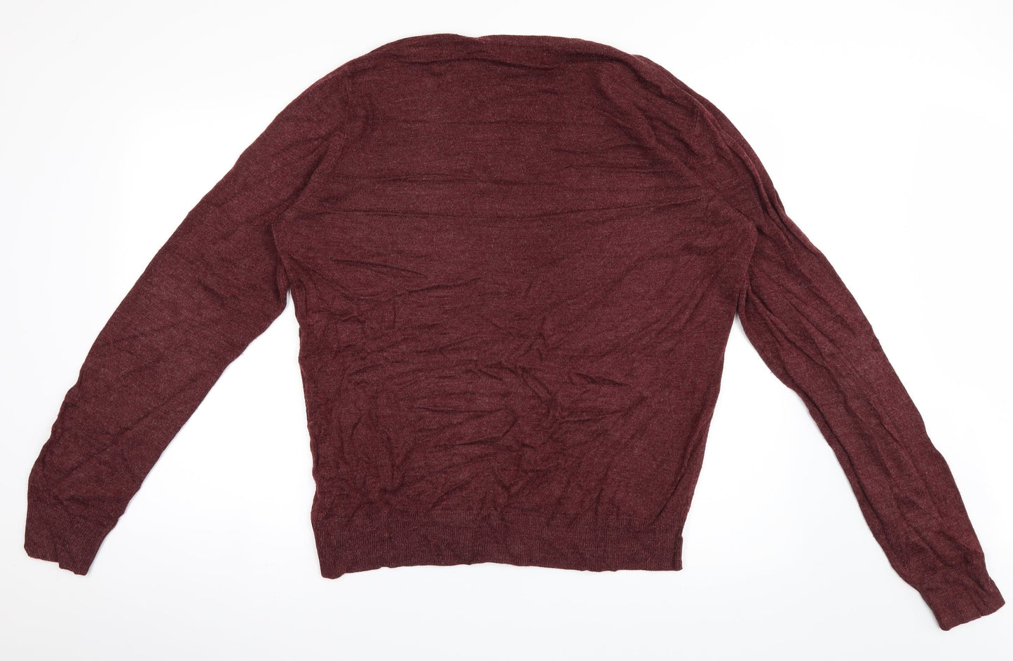 Cedar Wood State Mens Red  Knit Pullover Jumper Size L