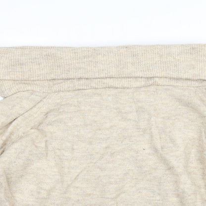 H&M Womens Beige  Knit Pullover Jumper Size XS