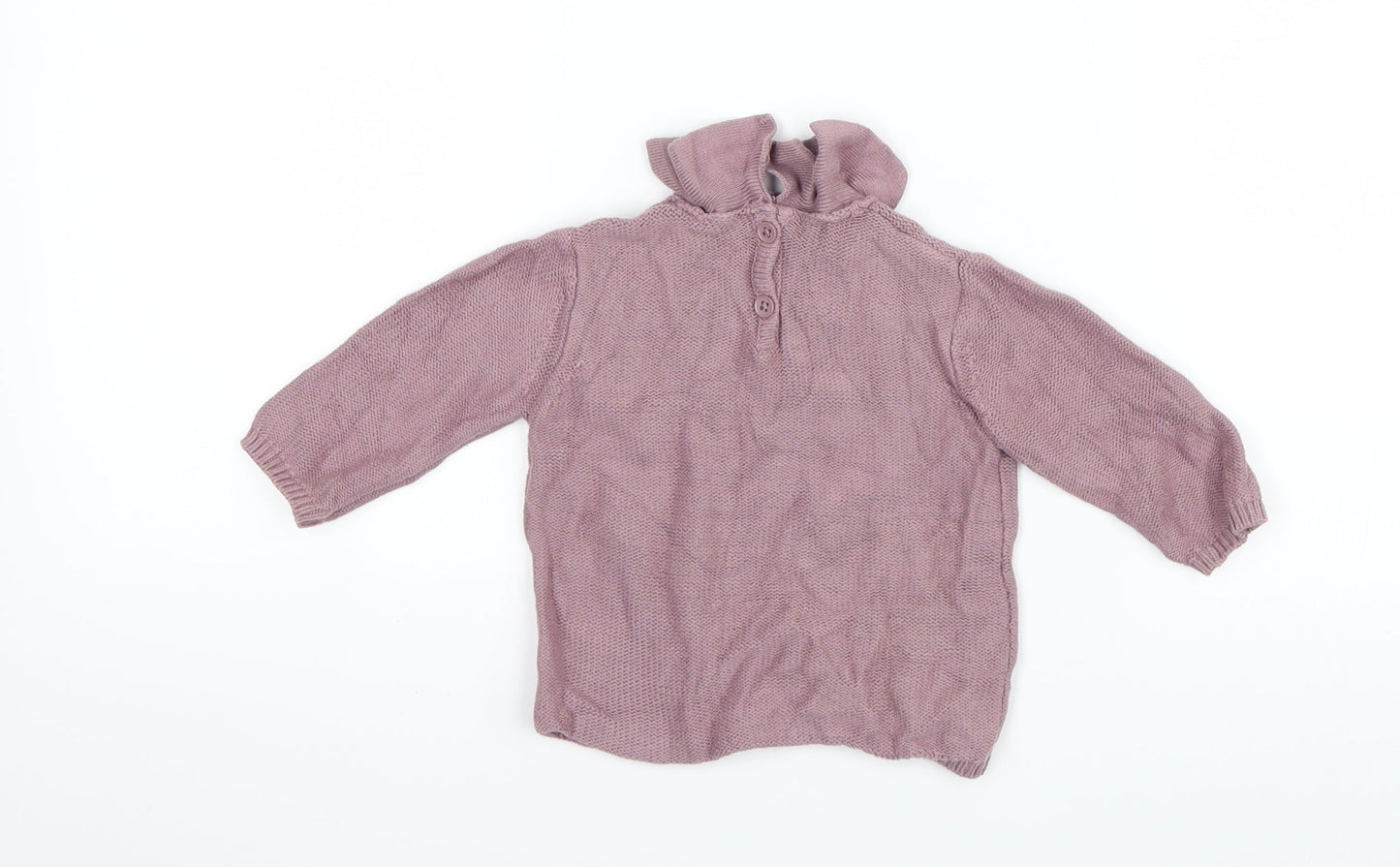 George Girls Purple  Knit Pullover Jumper Size 3-6 Months  - Winnie The Pooh