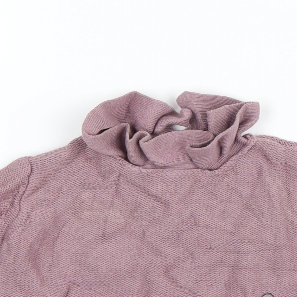 George Girls Purple  Knit Pullover Jumper Size 3-6 Months  - Winnie The Pooh