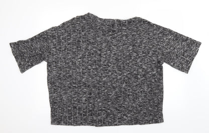 F&F Womens Grey  Knit Pullover Jumper Size 16