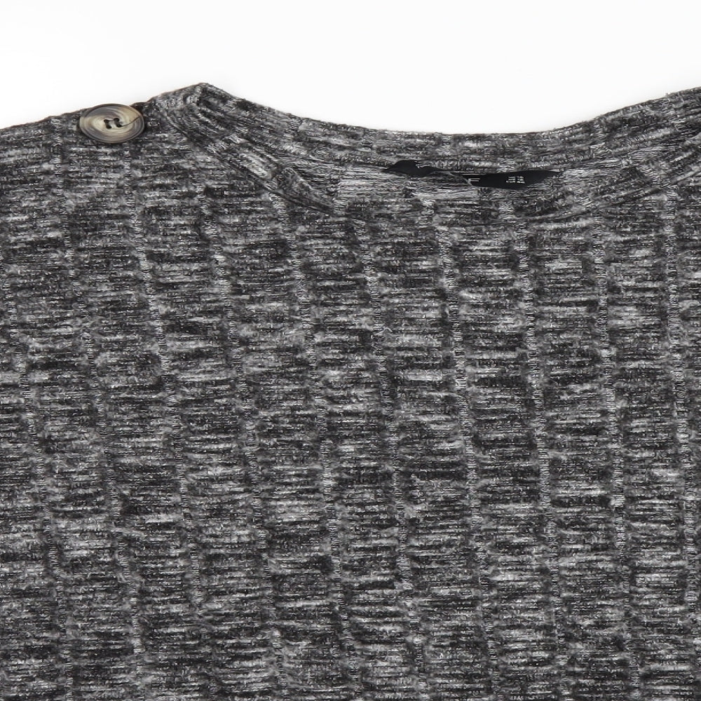 F&F Womens Grey  Knit Pullover Jumper Size 16