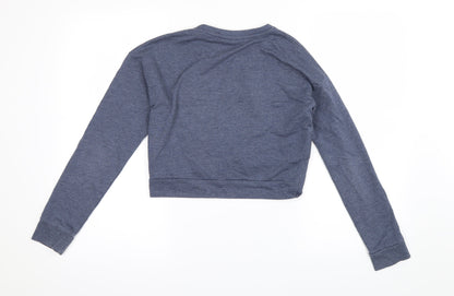 Candy Couture Girls Blue   Pullover Jumper Size 12 Years  - Cropped