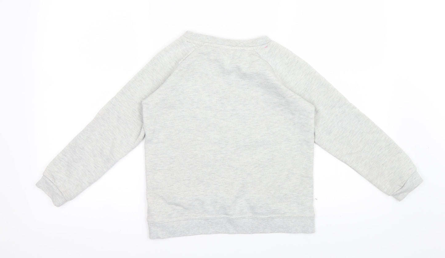 Young Dimension Girls Grey   Pullover Jumper Size 7-8 Years  - Butterfly