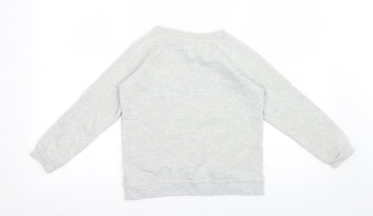 Young Dimension Girls Grey   Pullover Jumper Size 7-8 Years  - Butterfly