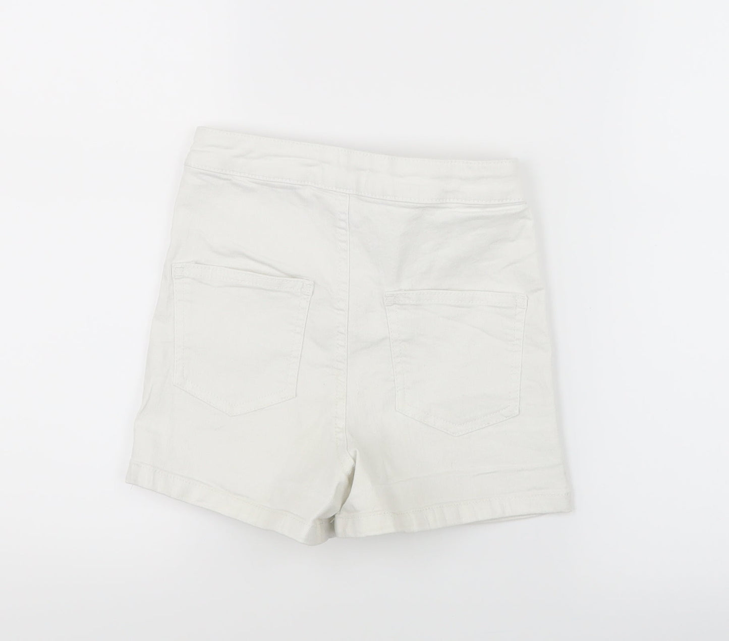 Blue Zoo Girls White  Denim Boyfriend Shorts Size 10 Years