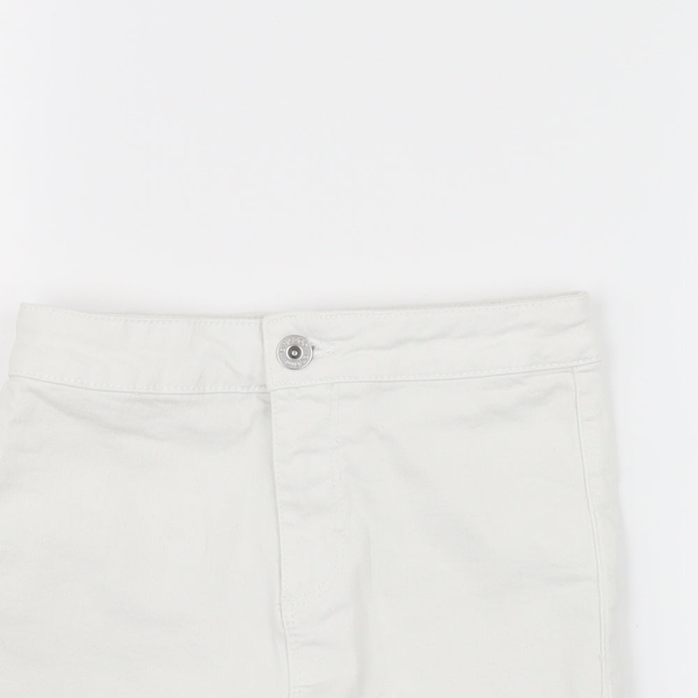 Blue Zoo Girls White  Denim Boyfriend Shorts Size 10 Years