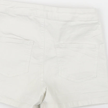 Blue Zoo Girls White  Denim Boyfriend Shorts Size 10 Years