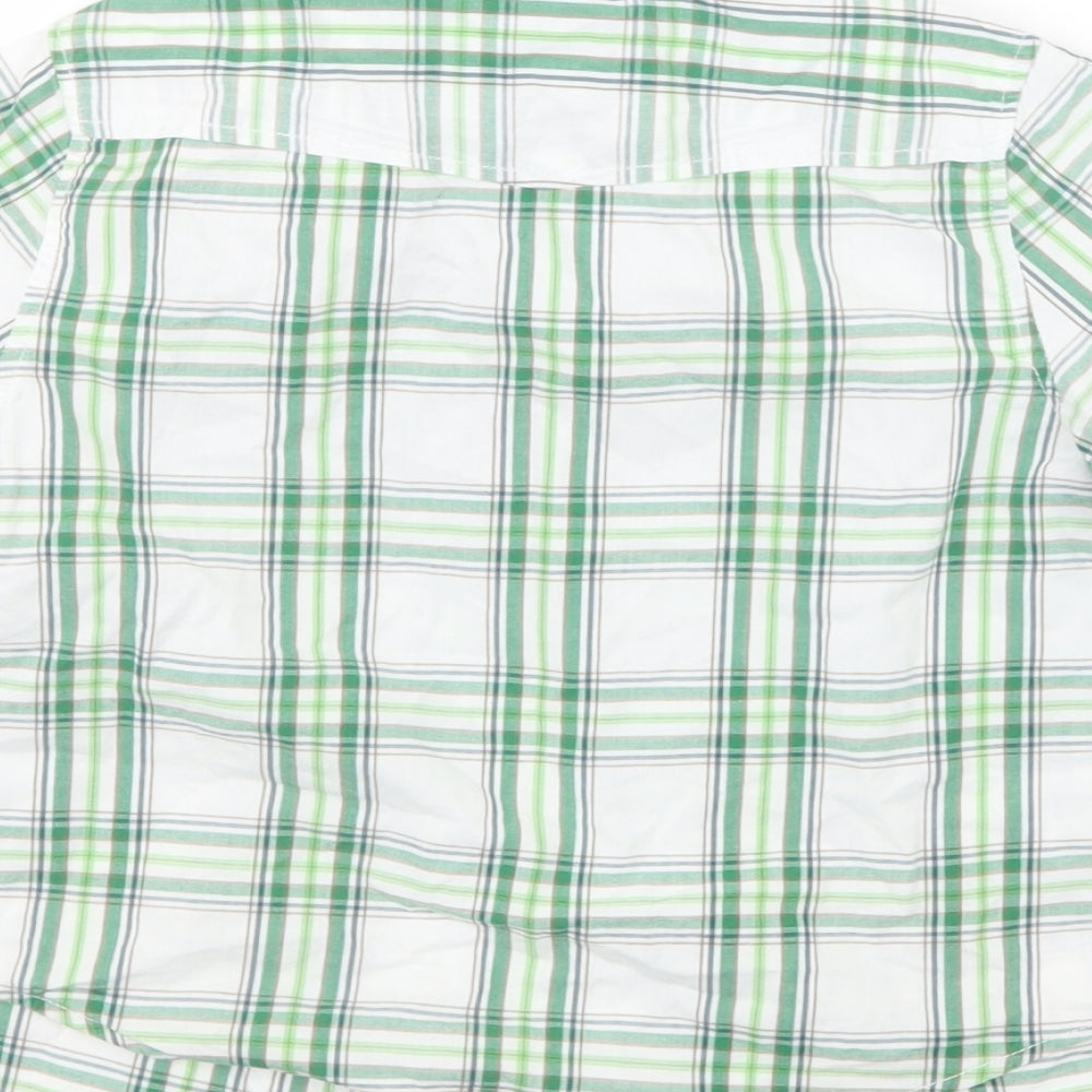 Woolworths Boys Green Check  Basic Button-Up Size 4-5 Years