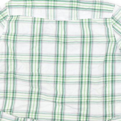 Woolworths Boys Green Check  Basic Button-Up Size 4-5 Years