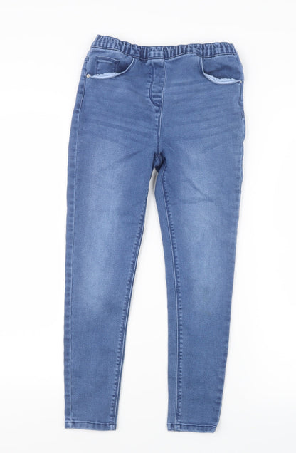 Matalan Girls Blue  Denim Straight Jeans Size 10 Years