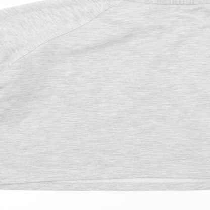 Matalan Girls Grey   Pullover Jumper Size 13 Years  - Cropped