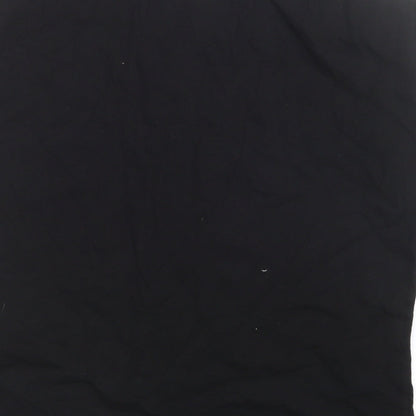 Womens UK Size 14 New Look Black Basic T-Shirt