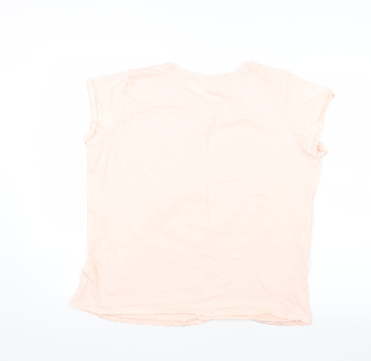 Womens UK Size 16 Pep&Co Pink Basic T-Shirt