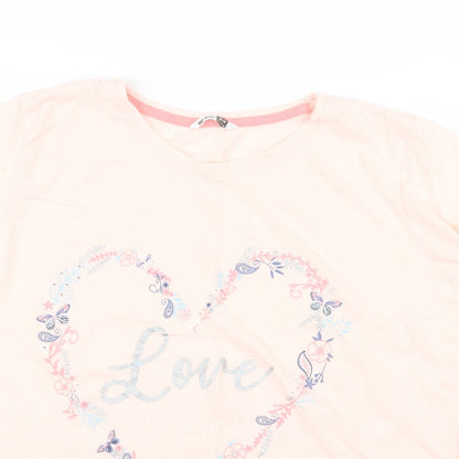 Womens UK Size 16 Pep&Co Pink Basic T-Shirt
