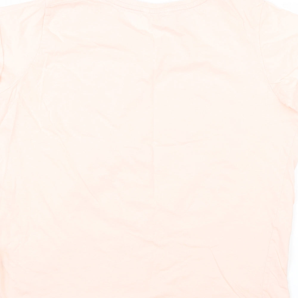 Womens UK Size 16 Pep&Co Pink Basic T-Shirt