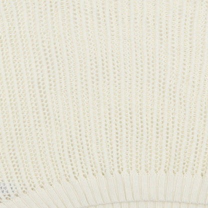 New Look Womens Ivory  Knit Pullover Jumper Size L