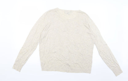 Primark Womens Beige  Knit Cardigan Jumper Size 14
