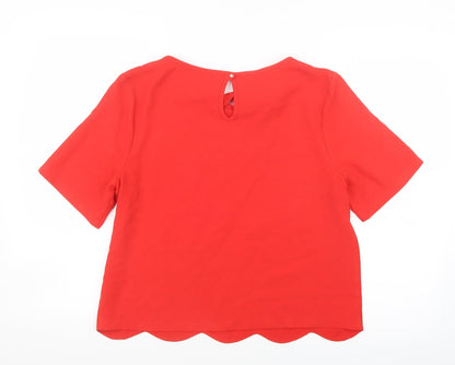Atmosphere Womens Red   Basic Blouse Size 14