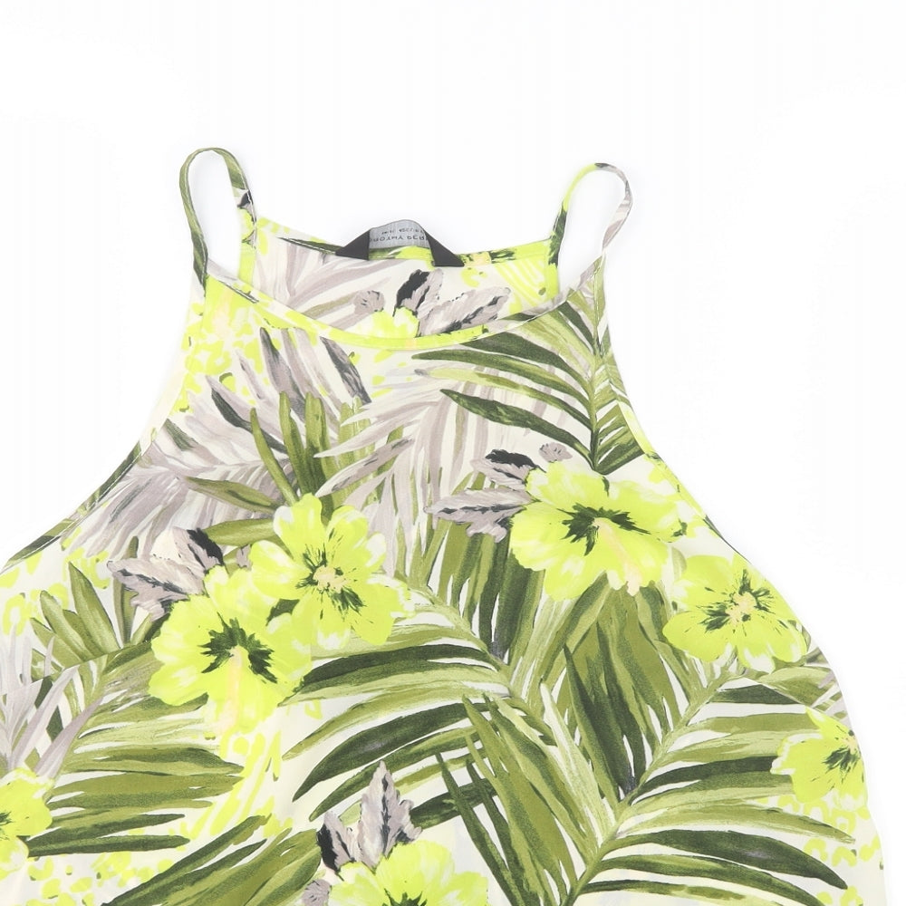 Womens UK Size 14 Dorothy Perkins Yellow Basic Blouse
