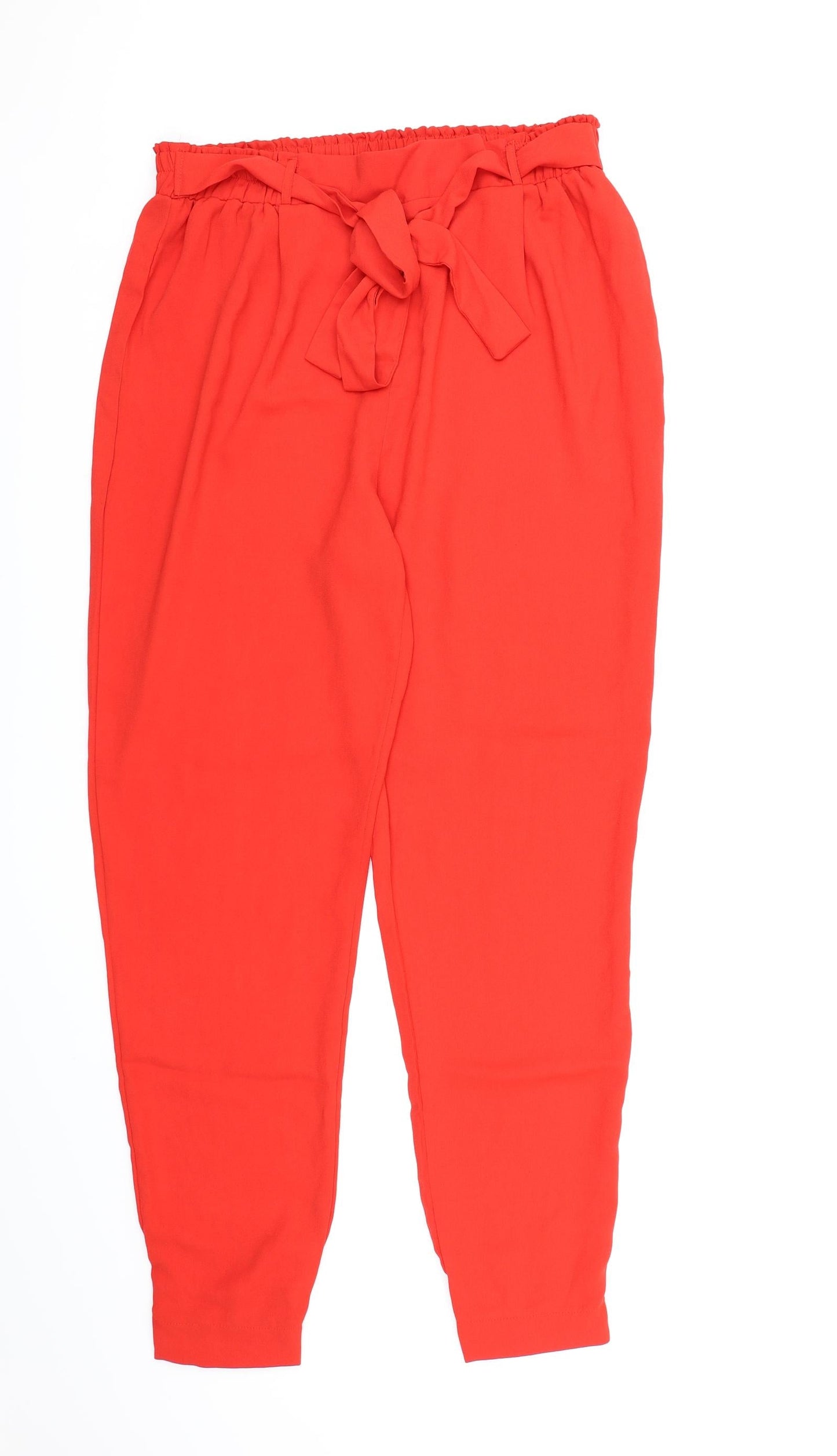 Studio Womens Red  Chiffon Bloomer Trousers Size 16 L29 in